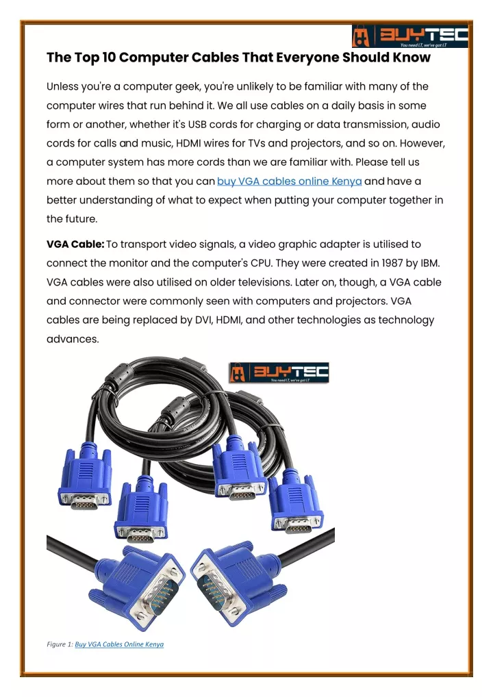 figure 1 buy vga cables online kenya