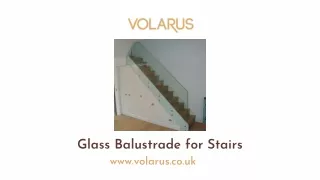 Glass Balustrade for Stairs