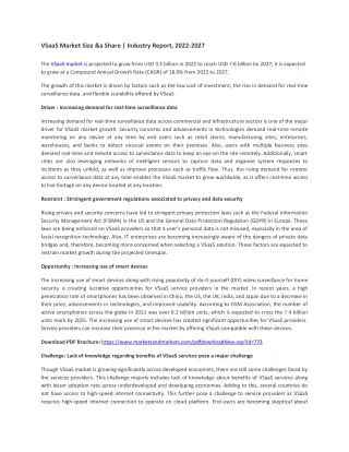 vsaas market size a share industry report 2022