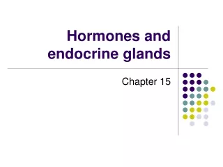 hormones and endocrine glands