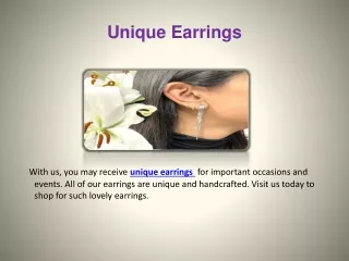 Unique Earrings