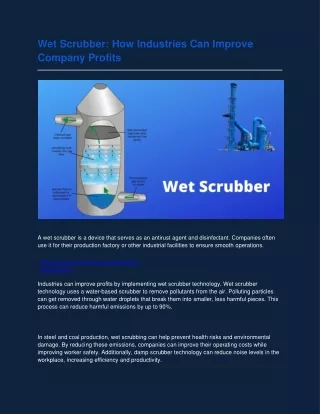 Wet Scrubber  How Industries Can Improve Company Profits(getlua.com)