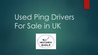 Used Ping Drivers For Sale in UK