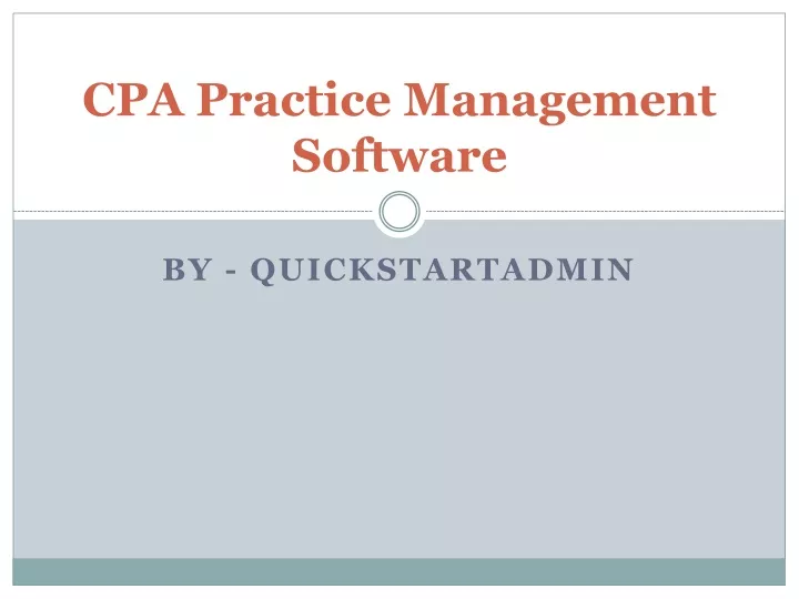 cpa practice management software