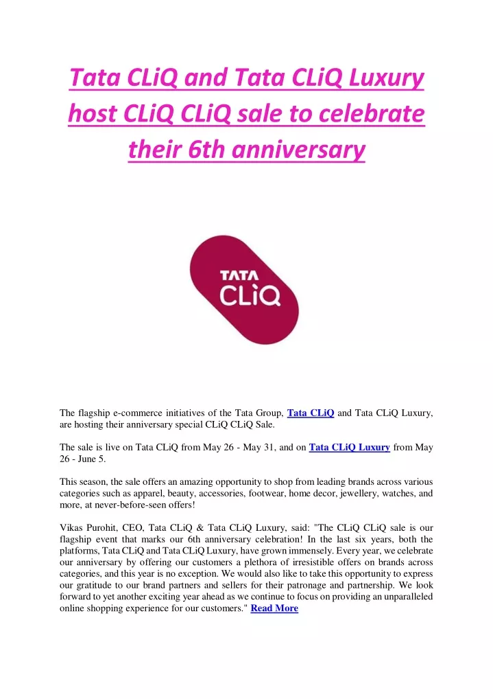 tata cliq and tata cliq luxury host cliq cliq