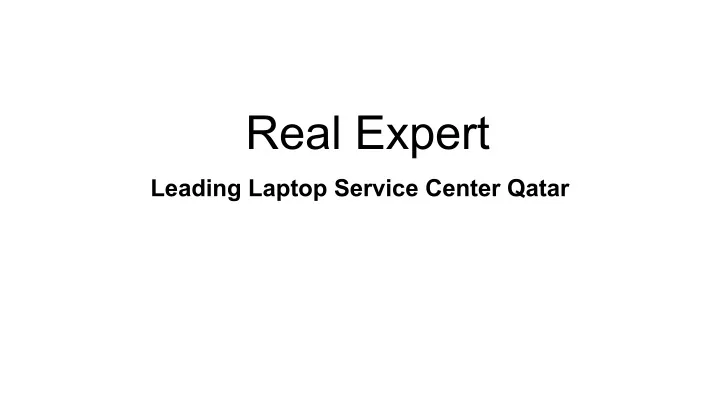 real expert