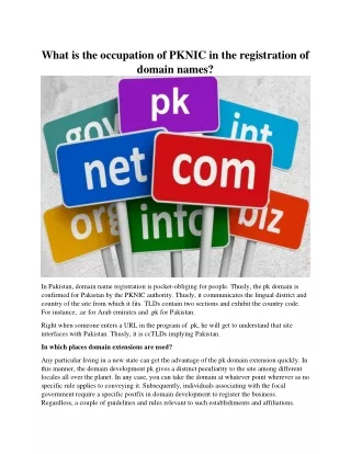 what is the occupation of pknic