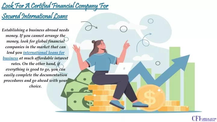 look for a certified financial company
