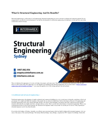 What Is Structural Engineering And Its Benefits