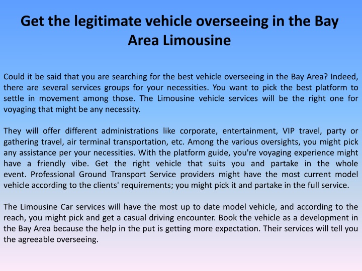 get the legitimate vehicle overseeing