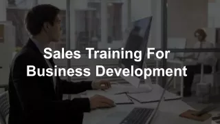Sales Training For Business Development