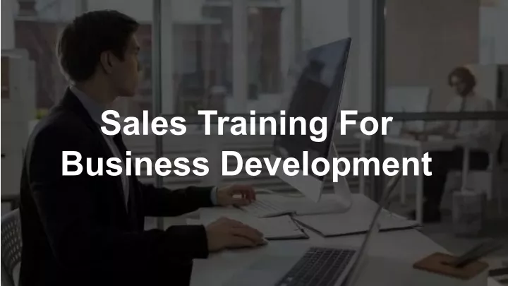 sales training for business development