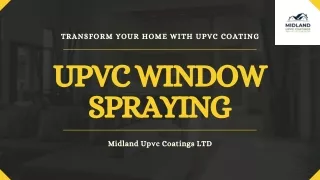 UPVC Window Spraying by Midland UPVC Coatings LTD