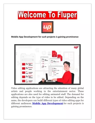 App Development Company in UAE can suggest various video editing app-building