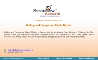 Drilling and Completion Fluids Market Size, Share, Trend, Forecast, Industry