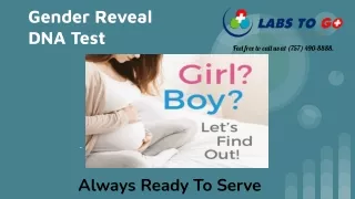 Gender Reveal DNA Test | Labstogo