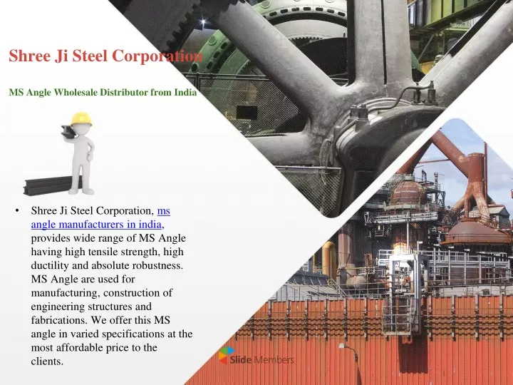 shree ji steel corporation ms angle wholesale distributor from india