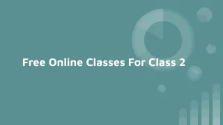 free online classes for class 2
