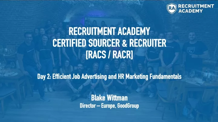 recruitment academy recruitment academy certified