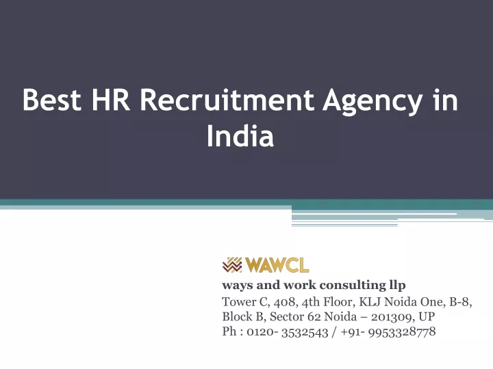 best hr recruitment agency in india