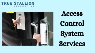 Get Access Control System Services in Toronto from Professionals