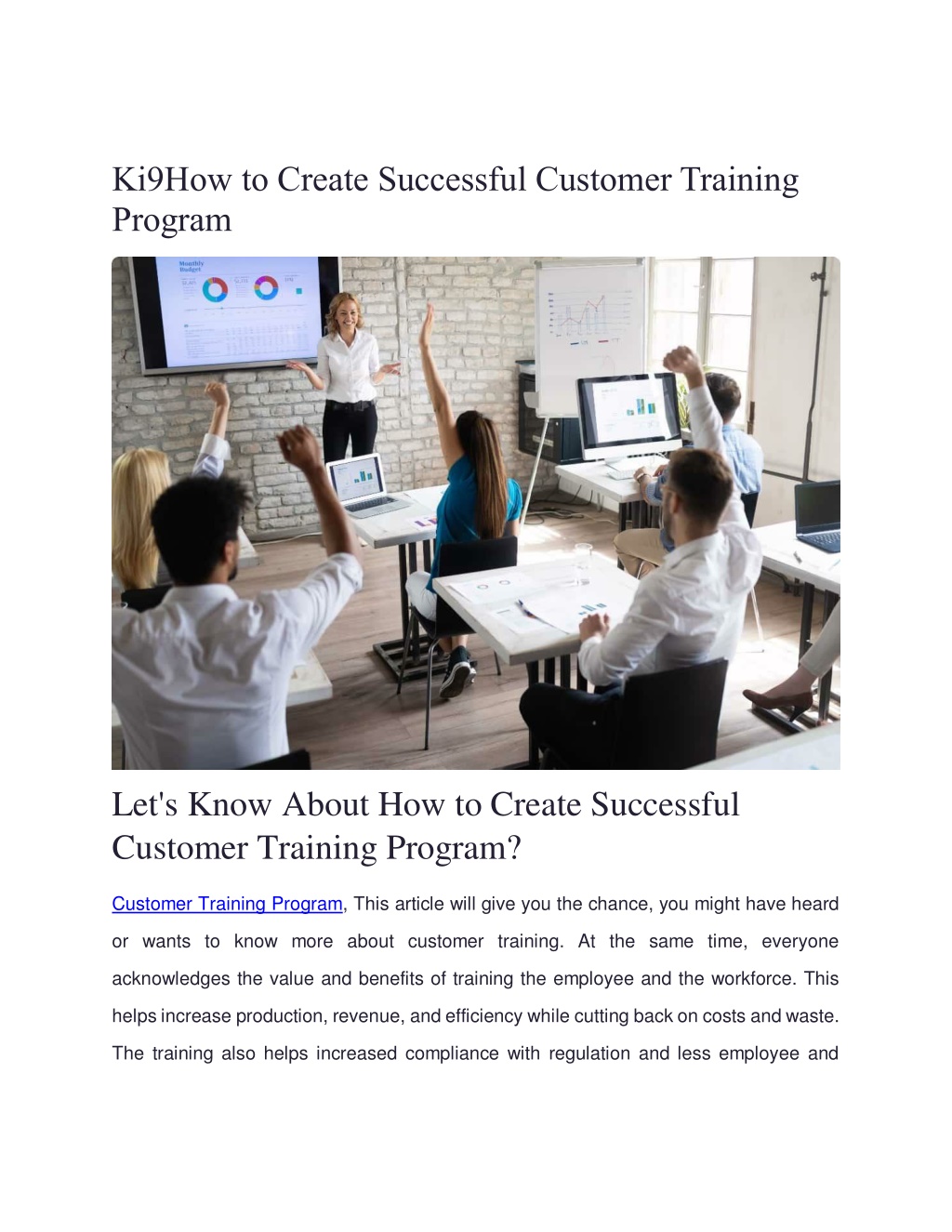 PPT - How to Create Successful Customer Training Program PowerPoint ...