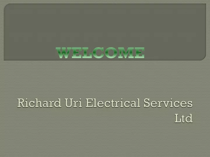 richard uri electrical services ltd