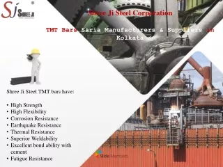 TMT Bars Saria Manufacturers & Suppliers in Kolkata