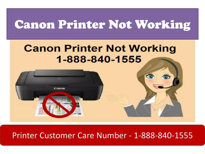 canon printer not working