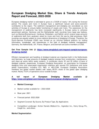 european dredging market size share trends