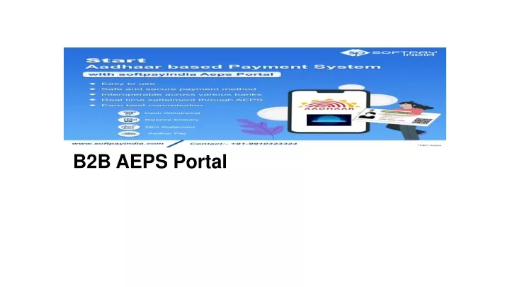 b2b aeps portal