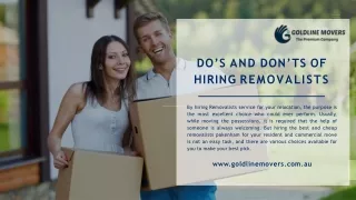 Do’s And Don’ts Of Hiring Removalists