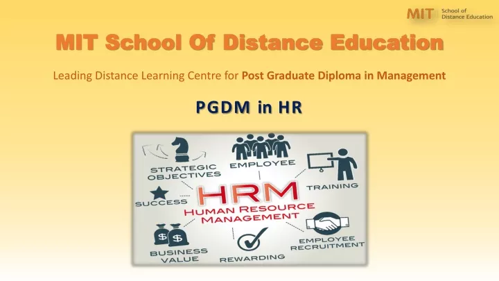 mit school of distance education