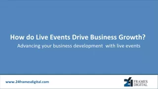 How do Live Events Drive Business Growth_