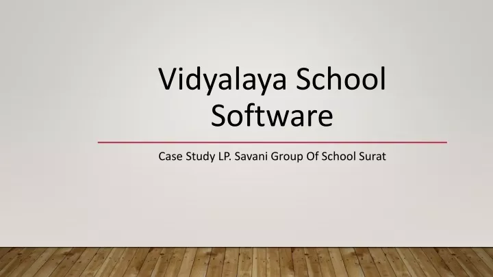 vidyalaya school software