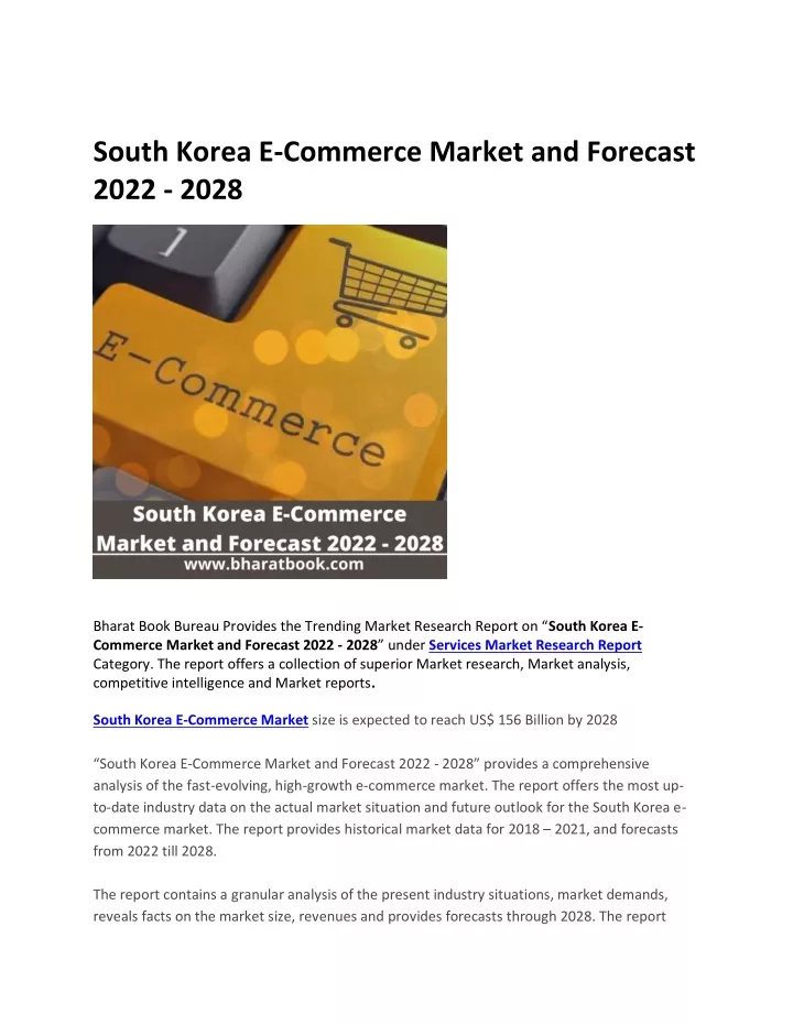 south korea e commerce market and forecast 2022