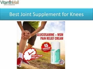 best joint supplement for knees