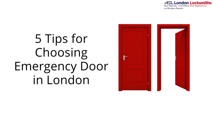 5 tips for choosing emergency door in london