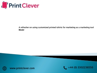 a refresher on using customized printed tshirts