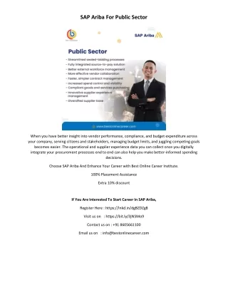 sap ariba for public sector