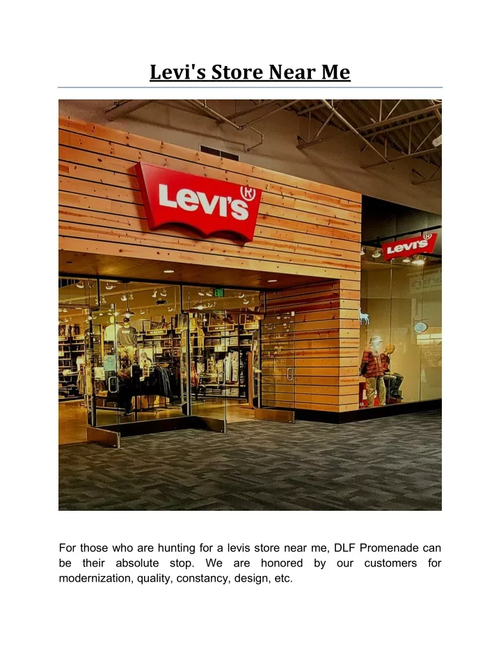 levi s store near me