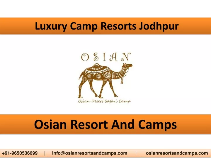 luxury camp resorts jodhpur