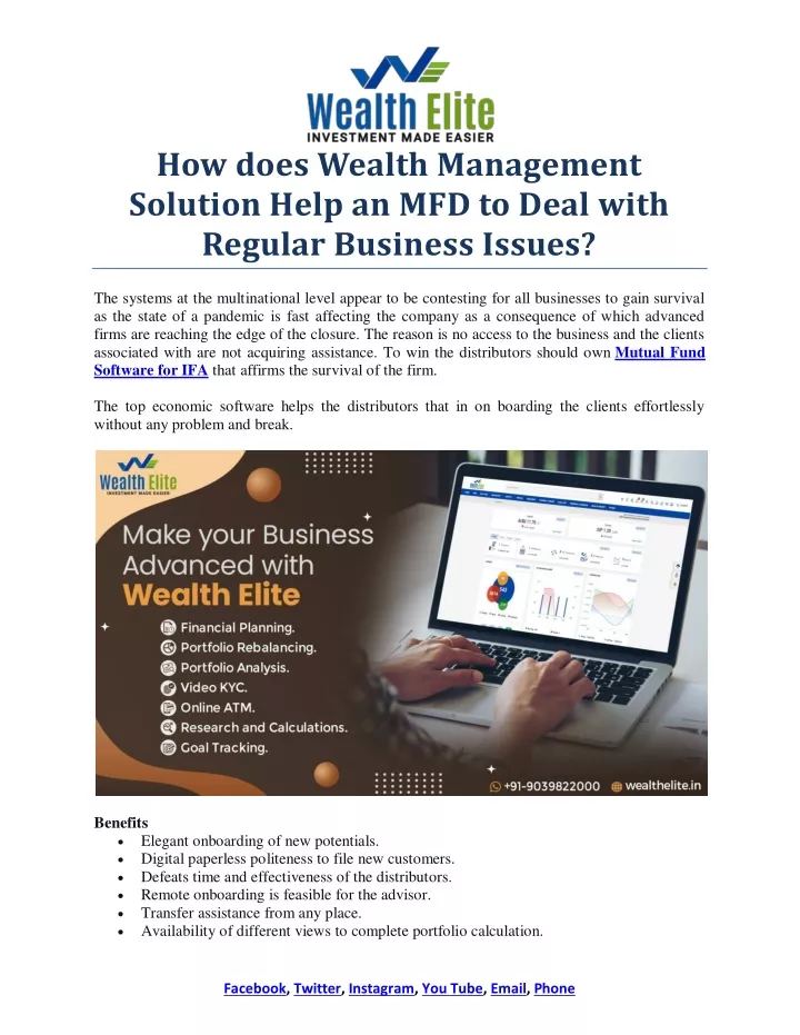 how does wealth management solution help