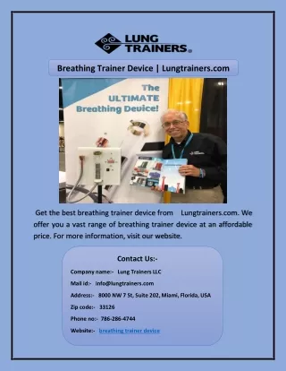 breathing trainer device lungtrainers com