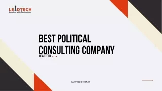 Best Political Consulting Company - LEADTECH