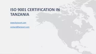 ISO 9001 Certification in Tanzania 30