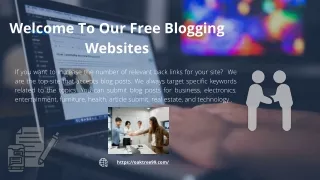 Welcome To Our Blog Websites
