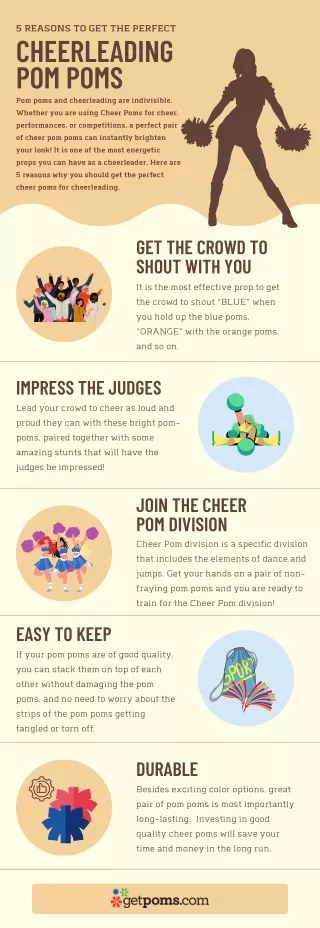 5 Reasons to Get the Perfect Cheerleading Pom Poms