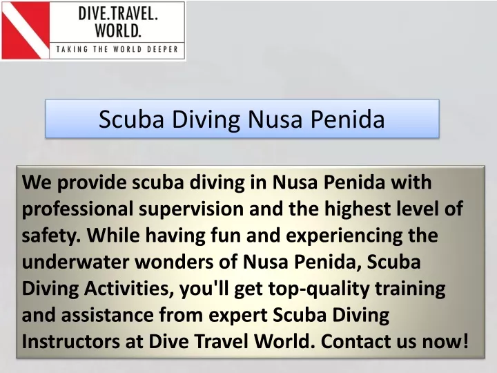 scuba diving nusa penida