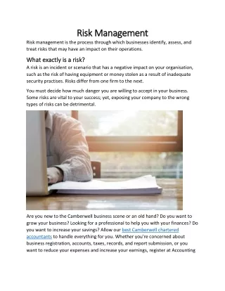 Risk Management 1